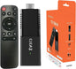 TV Stick with remote control and packaging on a white background
