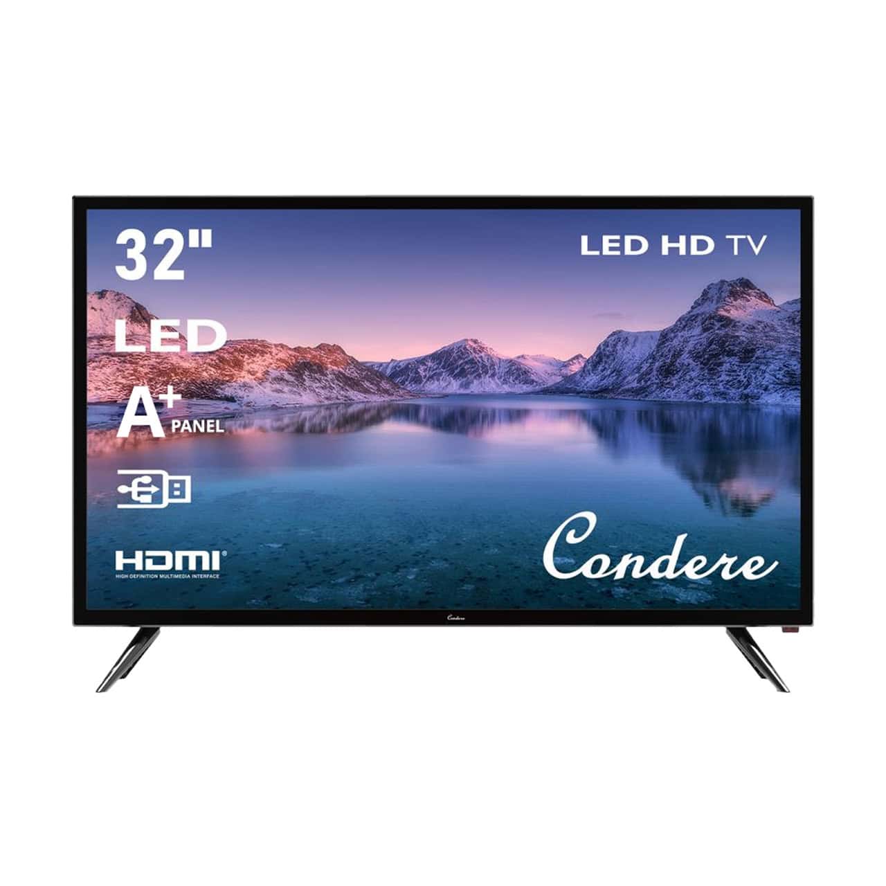 32-inch LED HD TV with Condere branding on a white background