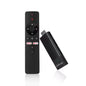 Black remote control and device with 'X96' branding on a white background