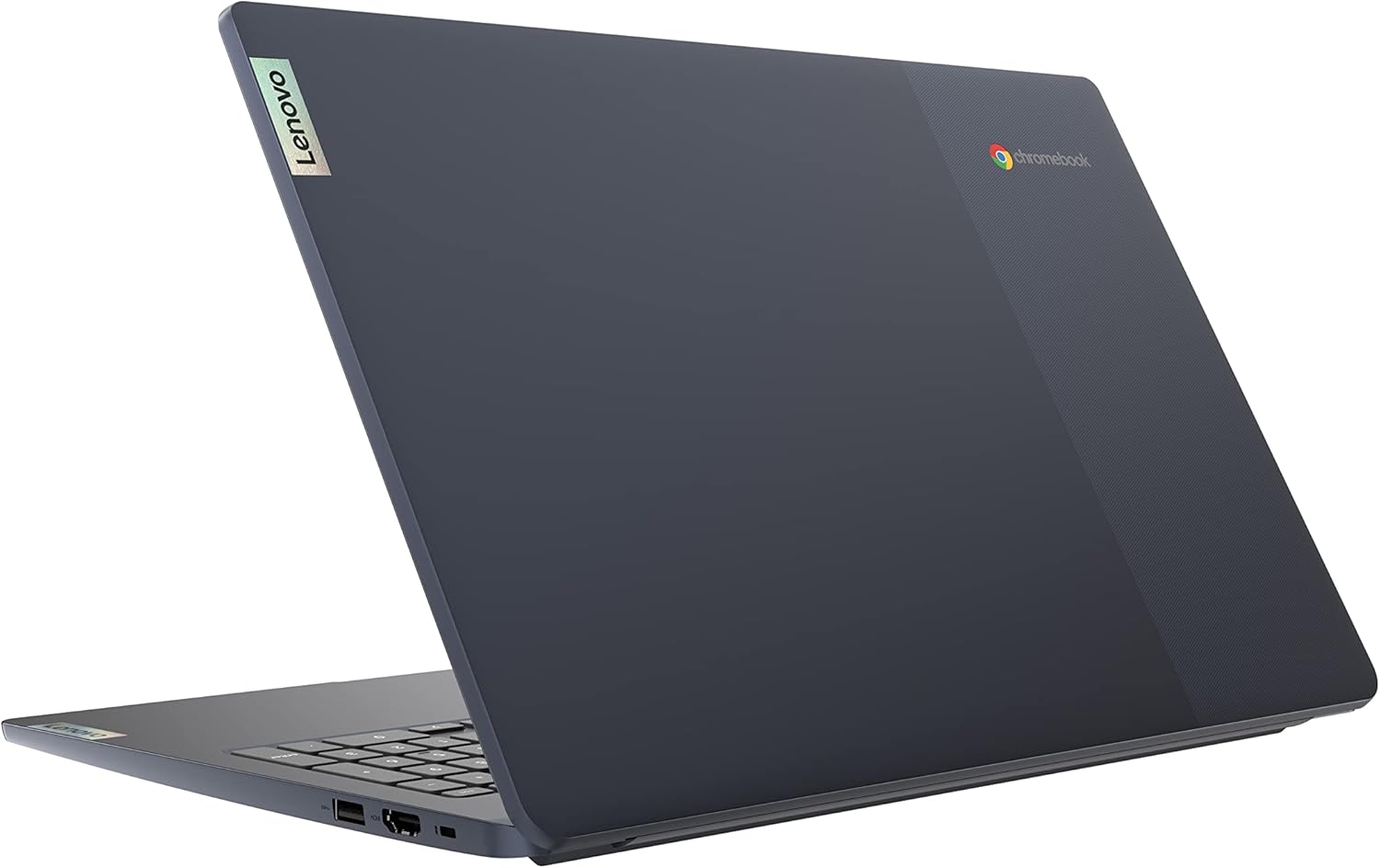 Lenovo Chromebook with visible branding on a white background