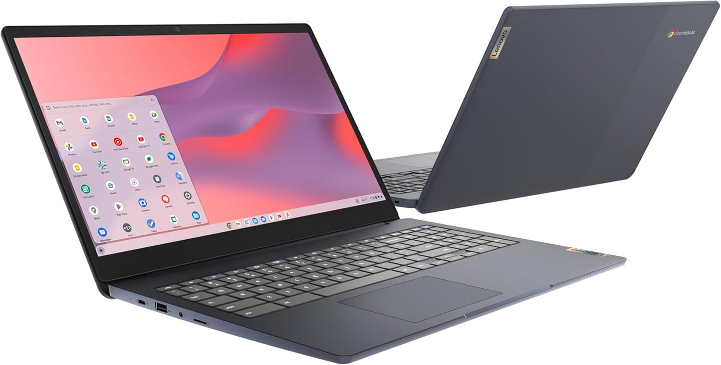 Two open laptops side by side on a white background