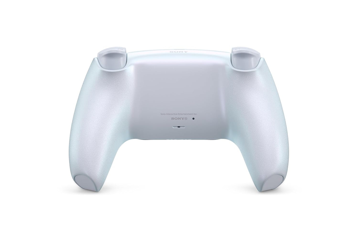 White gaming controller on a white background