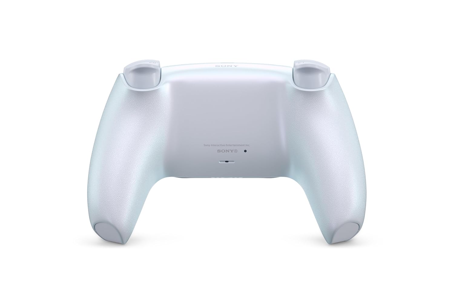 White gaming controller on a white background