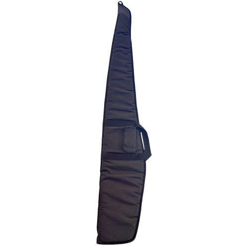 Black gun case on a white background