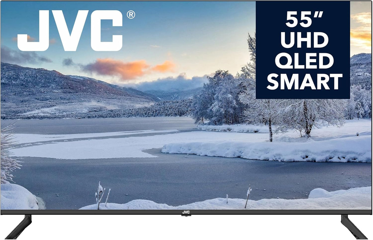 JVC 55 Inch Smart TV | 4K UHD Android TV with QLED Edgeless Display
